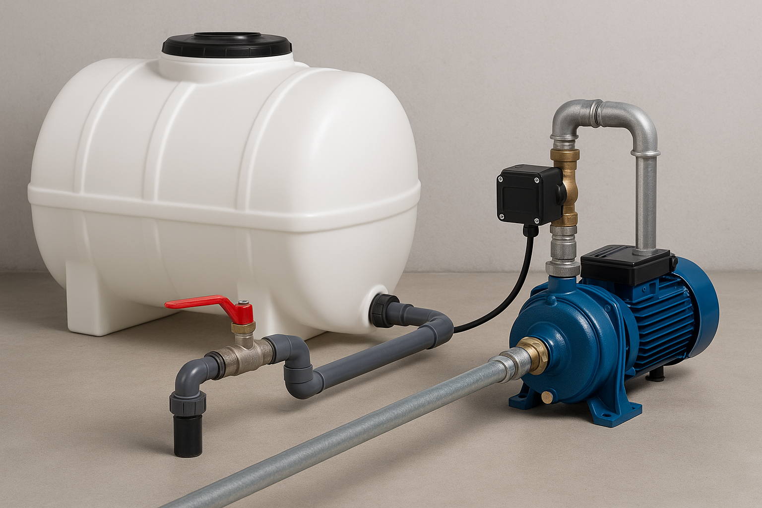 وصل کردن پمپ آب ساختمان