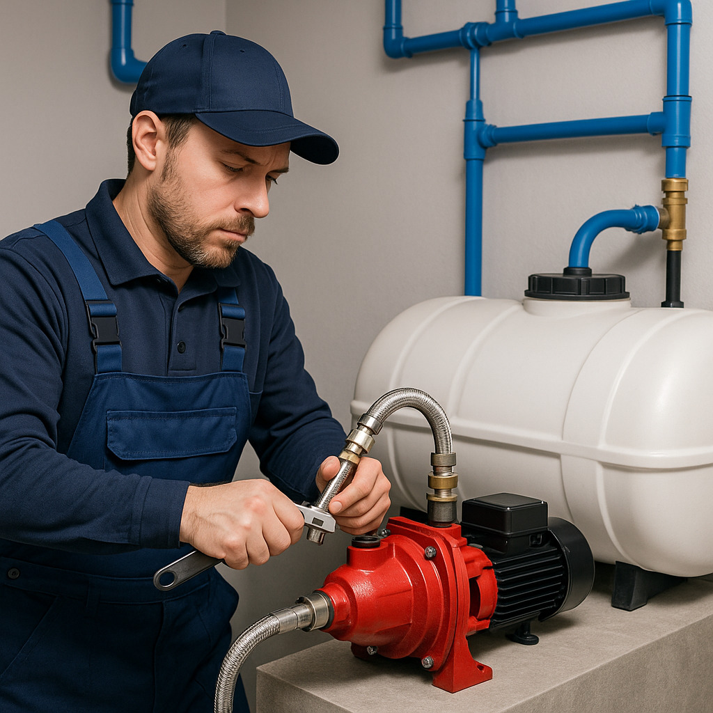 راهنمای اتصال مخزن ذخیره آب به پمپ؛ از انتخاب اتصالات تا راه‌اندازی نهایی